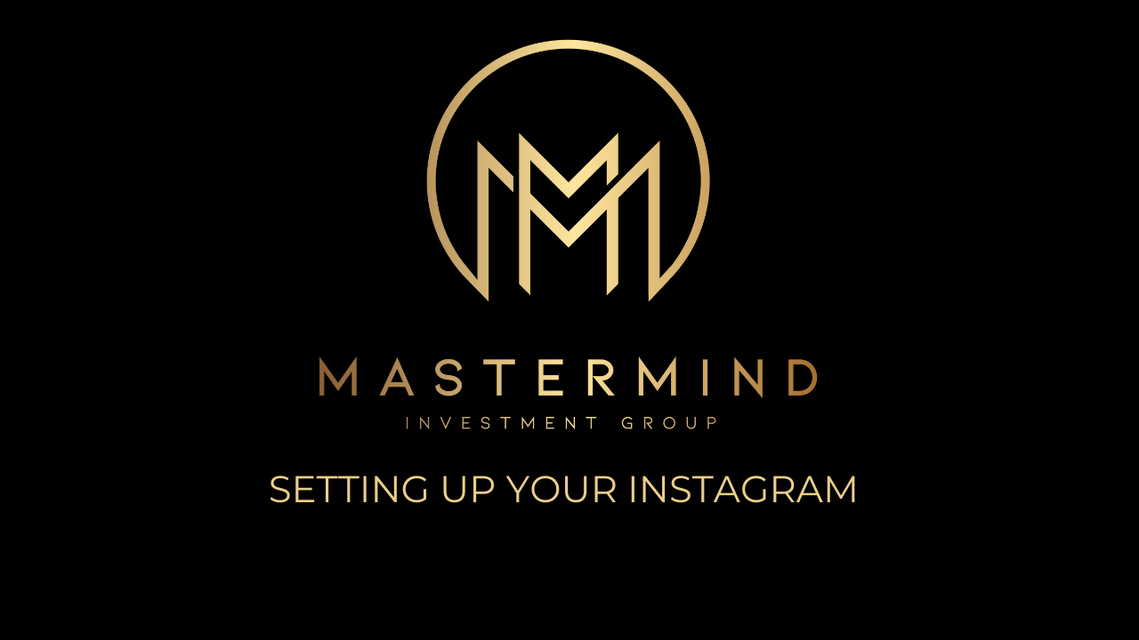 Setting up your Instagram page